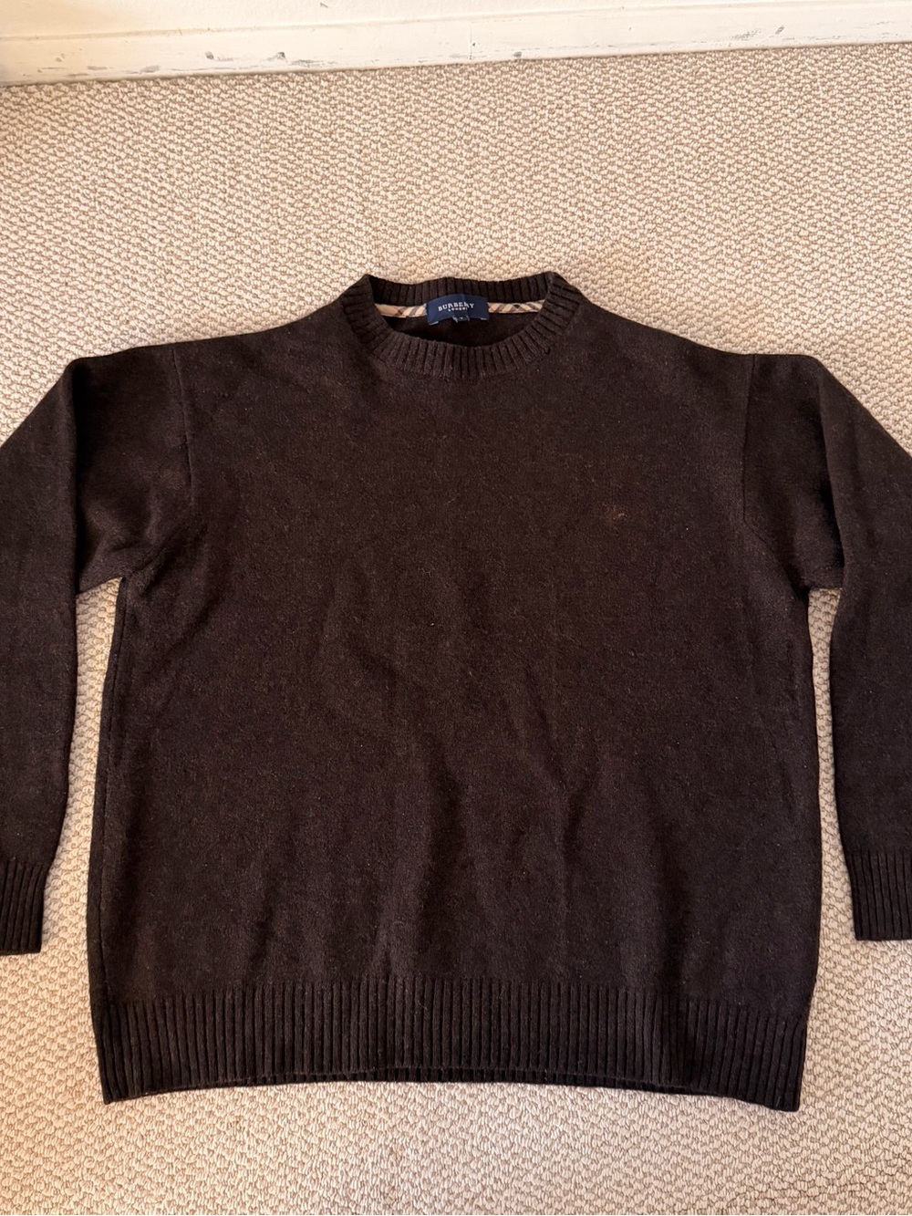 Burberry Men's Dark Brown Crewneck Sweater